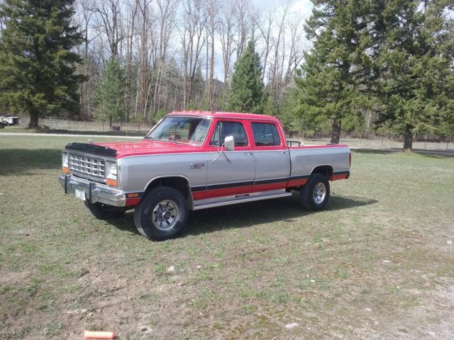 1985 dodge 1ton 4x4 crew cab,shortbox w/cummins ,5speed,125,000 orig.miles 1985 Dodge Other Pickups