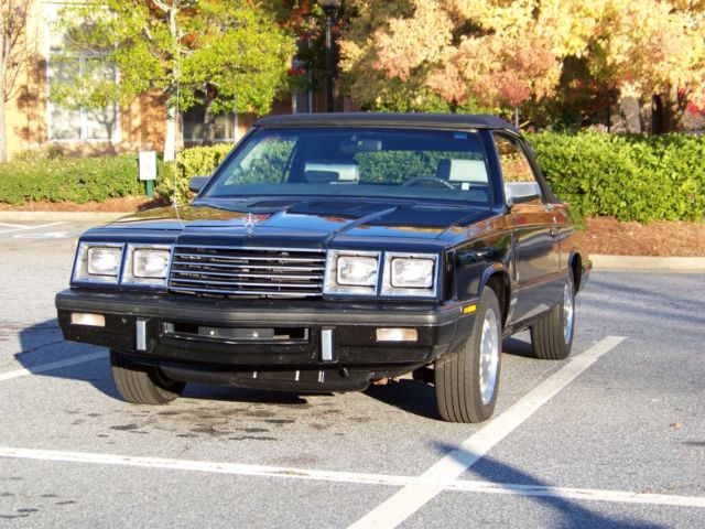 1985 Dodge 600 ES Convertible Turbo with Shelby 2.2L 4cyl fuel injected turbo 1985 Dodge Other ES