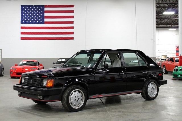 1985 Dodge Omni GLH 15901 Miles BLACK Sedan 2.2 Liter 4 5 Speed Manual 1985 Dodge Omni GLH --