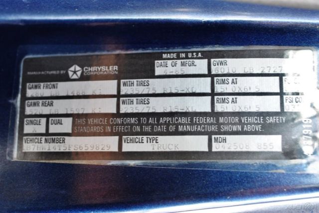 1985 Dodge Ram 1500 4x4 32k Miles - photo 13
