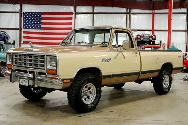 1985 Dodge W150 Pick-Up 4X4 73326 Miles Tan Pickup Truck 5.9L V8 Automatic 1985 Dodge Other Pickups Pick-Up 4X4