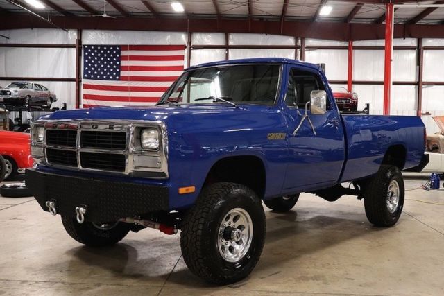 1985 Dodge W300 Pickup 9647 Miles Blue Pickup Truck 12 Valve Cummins Automatic 1985 Dodge Other Pickups --