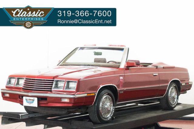 1985 ES Turbo Used Turbo 2.2L I4 8V Automatic FWD Air Conditioning Buckets 1985 Dodge 600 ES 600 ES Turbo Convertible floor shift power top