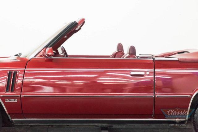 1985 Dodge 600 ES 600 ES Turbo Convertible floor shift power top - photo 7