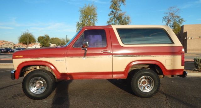 1985 FORD BRONCO 4X4 VERIFIED AZ TRUCK RUNS STRONG XLNT RESTORATION PROJECT! 1985 Ford Bronco Full Size 4x4