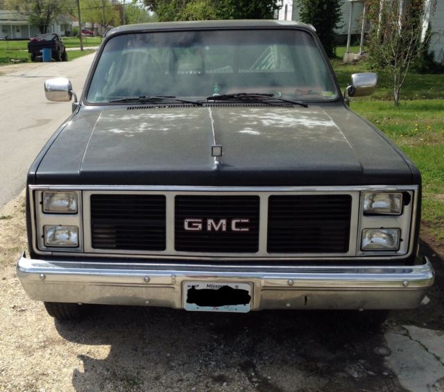 1985 GMC Sierra 1500 Truck 2wd Black/Grey/Red 350 Project Truck!! 1985 GMC Sierra 1500