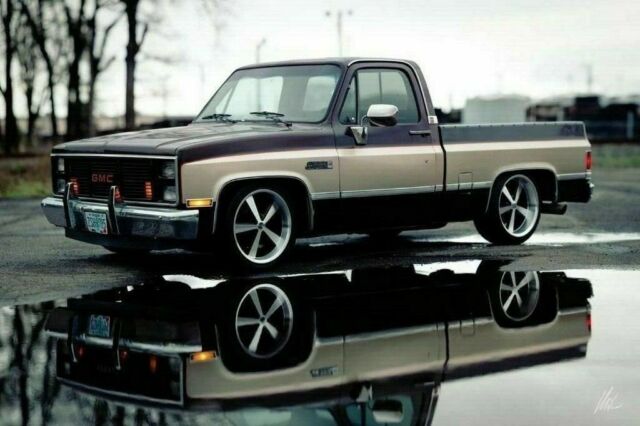 1985 gmc sierra classic hot rod shop swb patina Chevy C10 Cheyenne silverado 4x4 1985 GMC C15