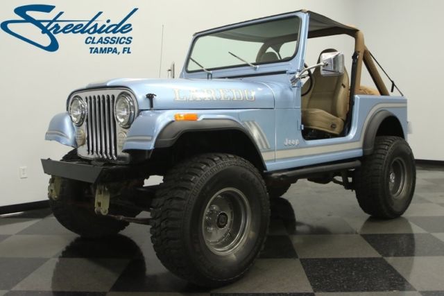 1985 Jeep CJ7 Laredo 104761 Miles Ice Blue Jeep 4.2L Inline 6 4 Speed Manual 1985 Jeep CJ Laredo
