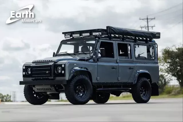 1985 Land Rover Defender 110 LS3 Overland Custom Restomod 11111 Miles Eiger Gray 1985 Land Rover Defender LS3 Overland Custom Restomod