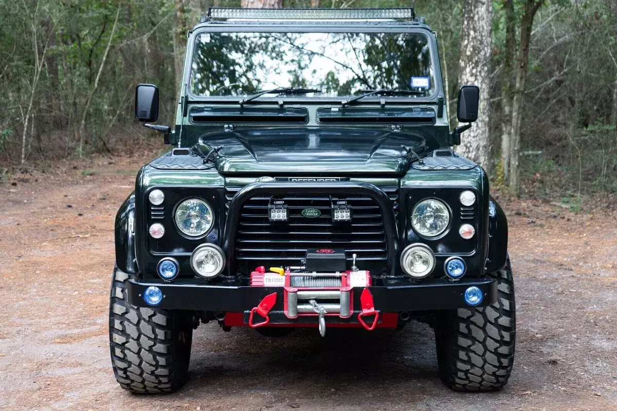 1985 Land Rover Defender Pickup Green 4WD Manual 110 1980 Land Rover Defender 110