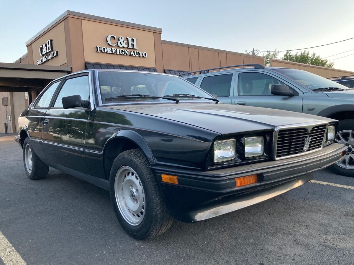 1985 Maserati Biturbo Sport Coupe Black RWD Automatic 1985 Maserati Biturbo
