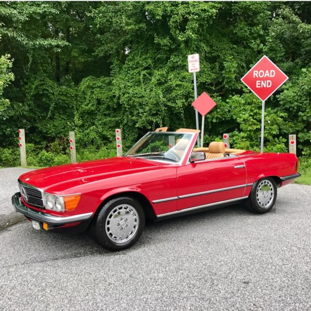 1985 Mercedes 500SL Euro Showroom Has Import Docs And Build Sheet 1985 Mercedes-Benz SL-Class 500sl