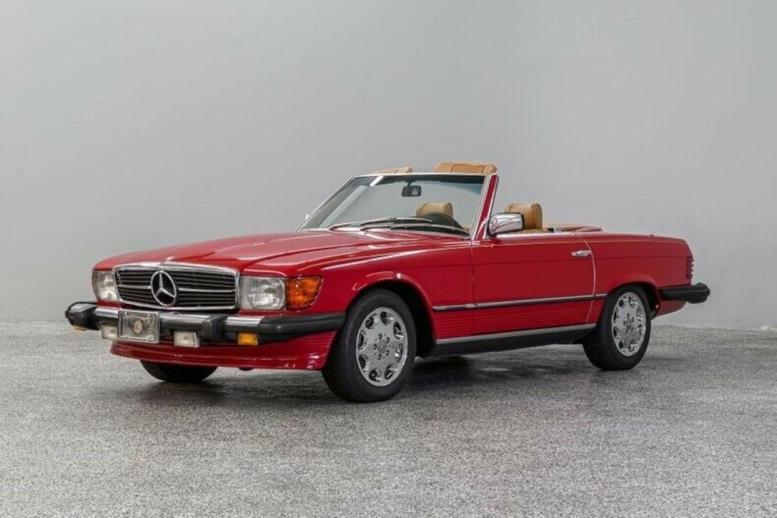 1985 Mercedes-Benz 380 SL 91699 Miles Red Roadster 3.8L V8 3-Spd Auto w/OD 1985 Mercedes-Benz 300-Series SL