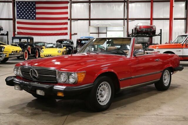 1985 Mercedes-Benz 380SL 82029 Miles Signal Red Convertible 3.8L V8 Automatic 1985 Mercedes-Benz SL-Class --