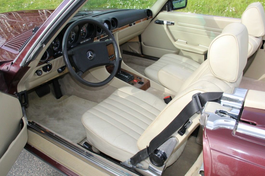 1985 Mercedes-Benz SL-Class 380SL Roadster. Cabernet color. Nice! VIDEO - photo 10