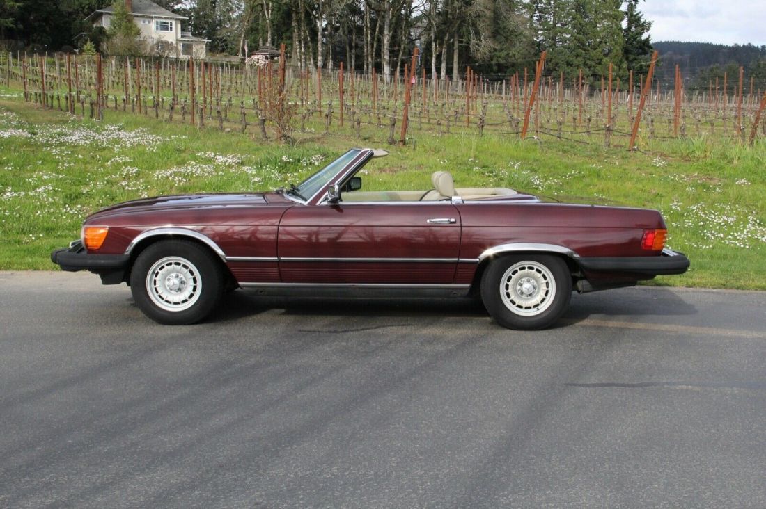 1985 Mercedes-Benz SL-Class 380SL Roadster. Cabernet color. Nice! VIDEO - photo 2