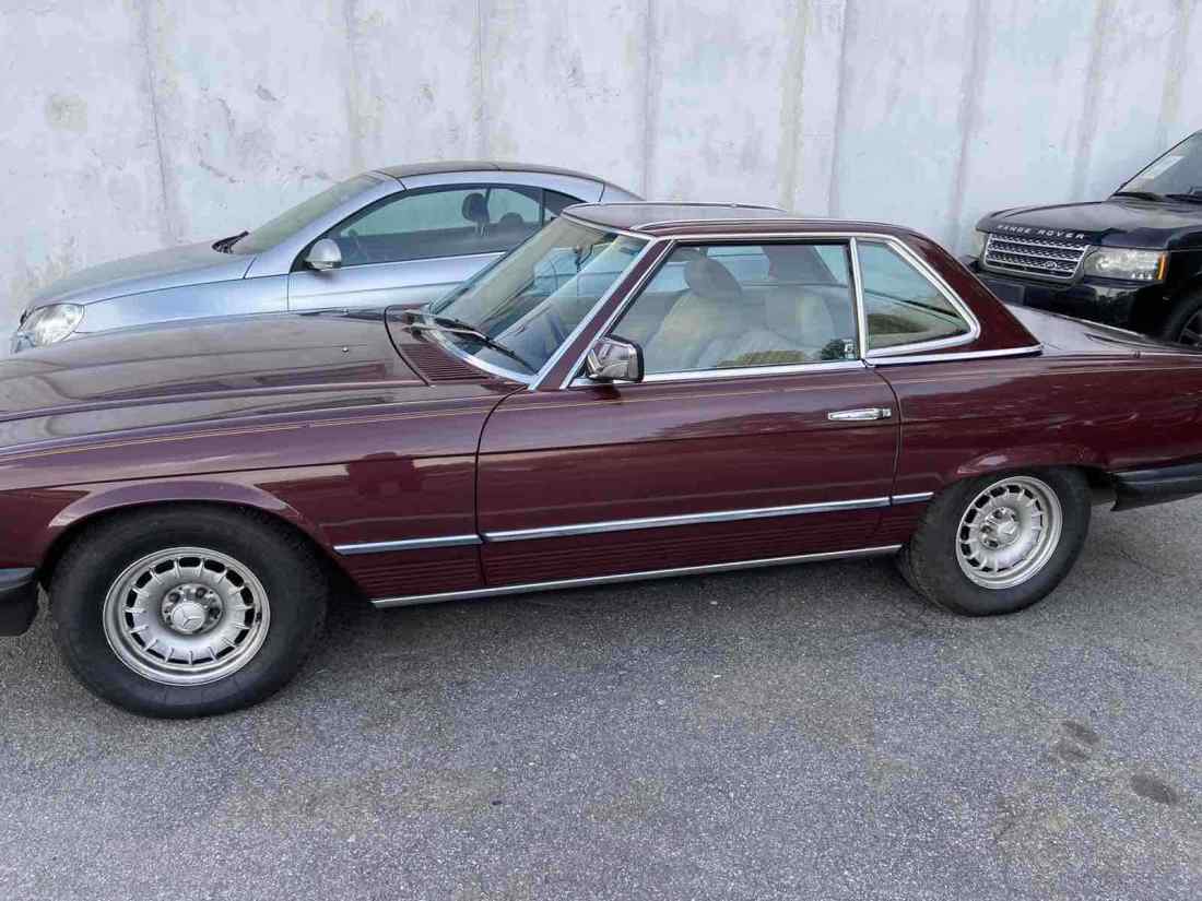 1985 Mercedes-Benz 380SL Convertible Red RWD Automatic SL 1985 Mercedes-Benz 380SL SL