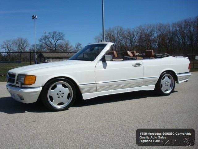 1985 Mercedes Benz 500 SEC Convertible Cabriolet Extremely Rare AMG Wheels 1985 Mercedes-Benz 500-Series 500 SEC Convertible