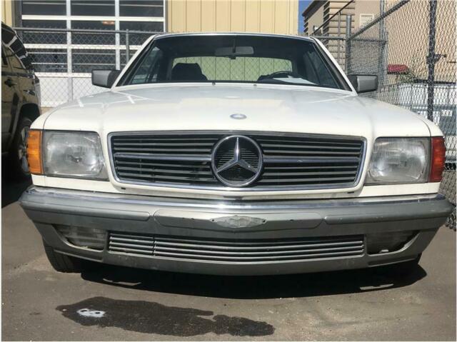 1985 Mercedes Benz 500 SEC Coupe Automatic White with Black 500SEC 1985 Mercedes-Benz 500-Series SEC