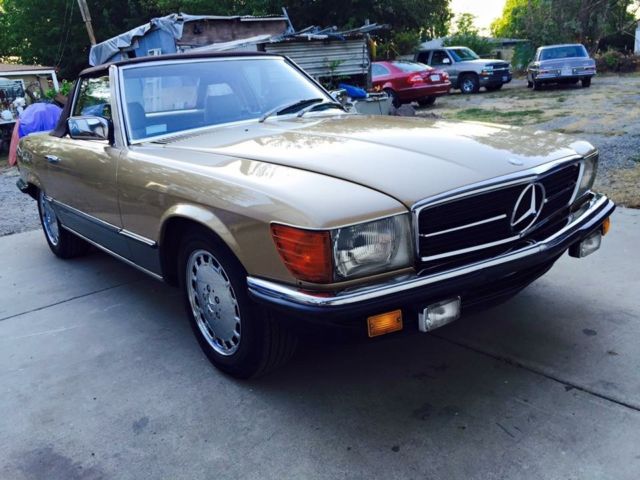 1985 Mercedes Benz 500SL r107 roadster European model 1980 Mercedes-Benz SL-Class