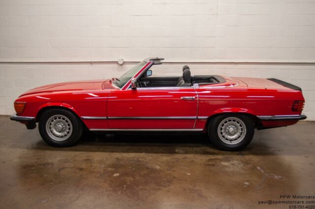 1985 Mercedes-Benz SL-Class 500SL Signal Red Convertible European Model 1985 Mercedes-Benz SL-Class 500SL