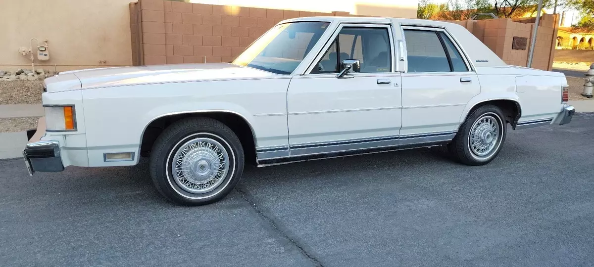 1985 Mercury Grand Marquis Sedan White 1985 Mercury Grand Marquis