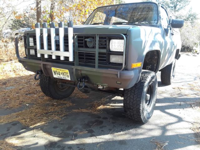 1985 Military K5 Blazer CUCV 1009 Detroit Diesel 20MPG! Low Miles 1985 Chevrolet Blazer military diesel