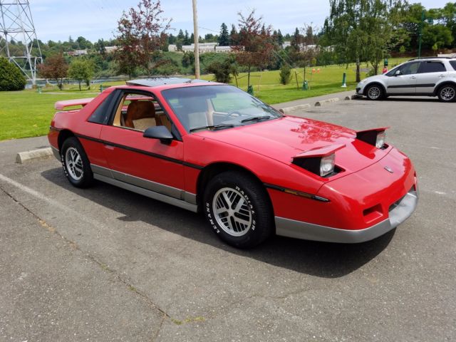 1985 PONTIAC FIERO GT 4 speed. 40,700 Original Miles. Rare interior! NO RESERVE! 1985 Pontiac Fiero GT