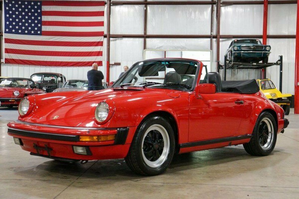 1985 Porsche 911 Carrera 49984 Miles Guards Red Convertible 3.2L H6 5-Speed Man 1985 Porsche 911