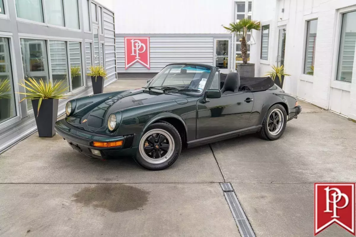 1985 Porsche 911 Carrera Cabriolet 114312 Miles Moss Green Metallic 1985 Porsche 911 Cabriolet