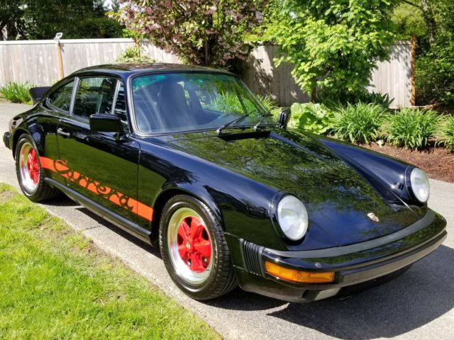 1985 Porsche 911 carrera coupe Sun Roof Black Buety 1985 Porsche 911 Porsche