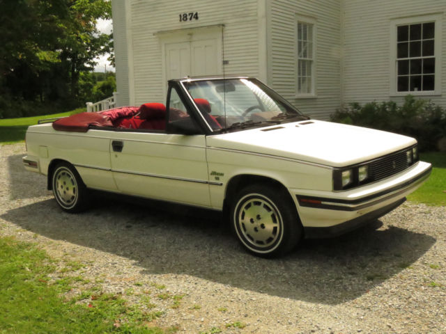 1985 RENAULT ALLIANCE CONVERTIBLE , MINT! ONE OWNER 60K MILES 1985 Renault Alliance
