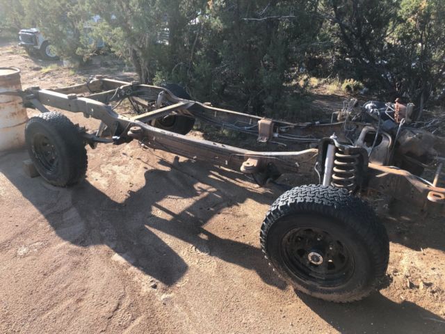 1985 ROLLING CHASSIS ONLY - START YOUR RESTORATION HERE! FORD 9". CLEAN TITLE! 1985 Ford Bronco XLT