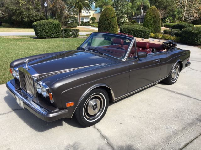 1985 Rolls Royce Corniche convertible beautiful red leather supple luxury 1985 Rolls-Royce Corniche Corniche Convertible