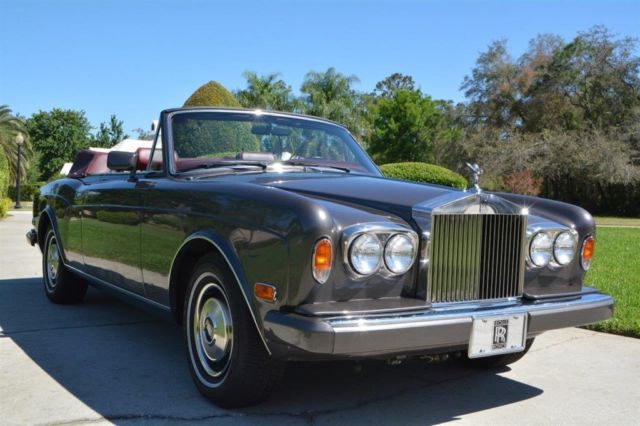 1985 Rolls Royce Corniche Grey Convertible 8 Auto 1985 Rolls-Royce Corniche --