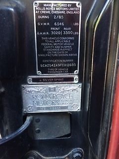 1985 Rolls-Royce Silver Spirit/Spur/Dawn BLACK - photo 3