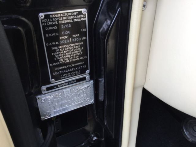 1985 Rolls-Royce Silver Spirit/Spur/Dawn Silver Spur LWB - photo 13