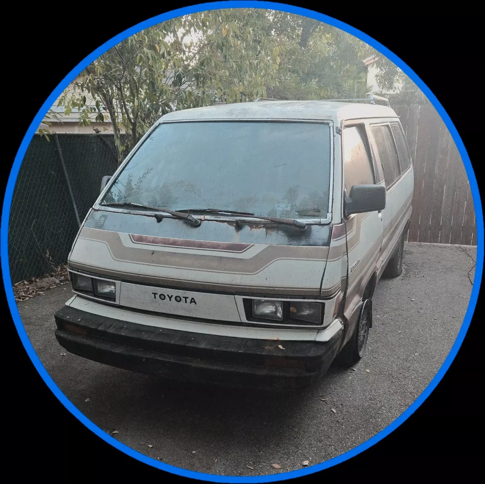 1985 Toyota Van Wagon Van White CARGO 1985 Toyota Van Wagon CARGO