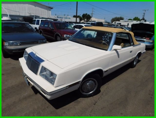 1985 Used Turbo 2.2L I4 8V Automatic FWD 1985 Chrysler LeBaron