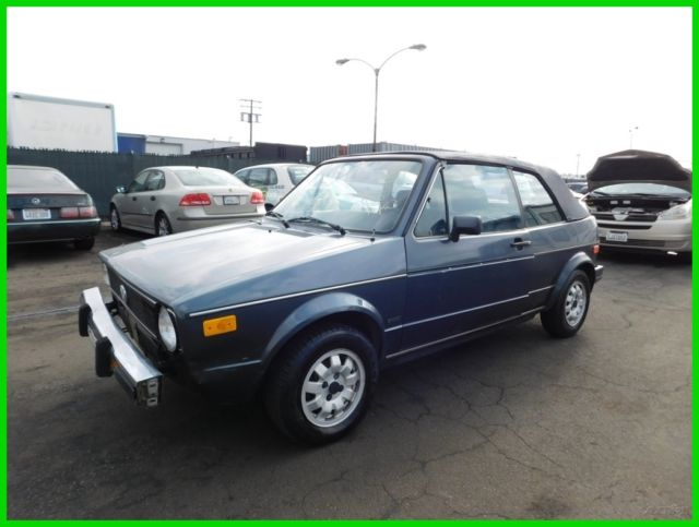 1985 Volkswagen Cabriolet Used 1.8L I4 8V Manual NO RESERVE 1985 Volkswagen Cabrio Base Hatchback 2-Door