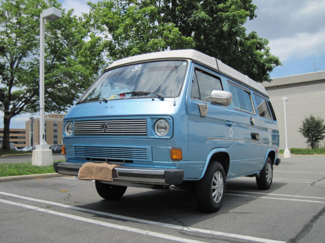 1985 Volkswagen Vanagon (Westfalia) Metallic Blue 1985 Volkswagen Bus/Vanagon Westfalia