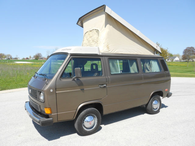 1985 VOLKSWAGEN WESTFALIA CAMPER BUS / VANAGON 4 SPEED RUNS NICE NO RESERVE 1985 Volkswagen Bus/Vanagon WESTFALIA