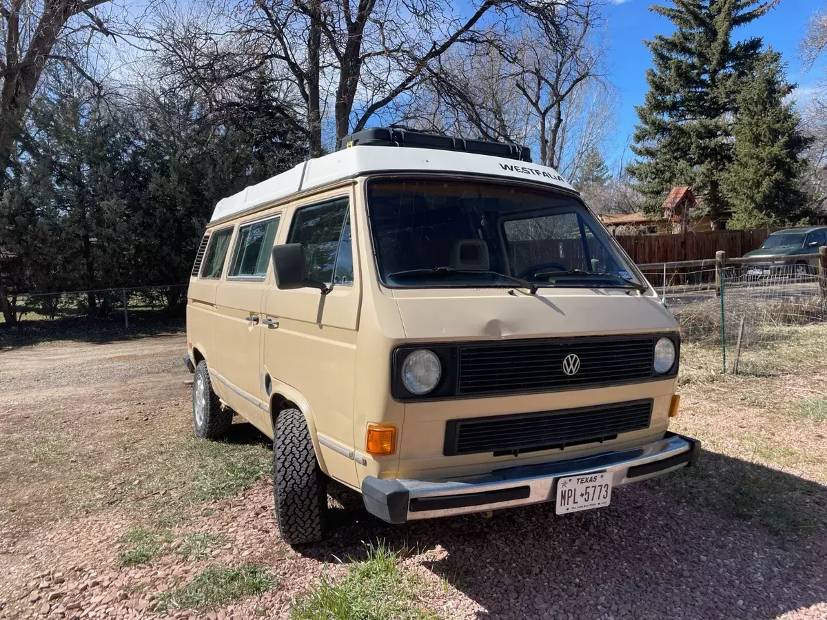 1985 Westfalia fully-equipped Camper. Transmission, 2.2L GoWesty motor 1985 Volkswagen Bus/Vanagon
