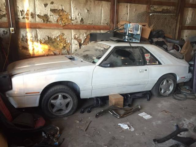 1985 White Mercury Capri RS Hatchback Rolling Chassis Clean Title Foxbody Bubble 1985 Mercury Capri RS Hatchback 3-Door