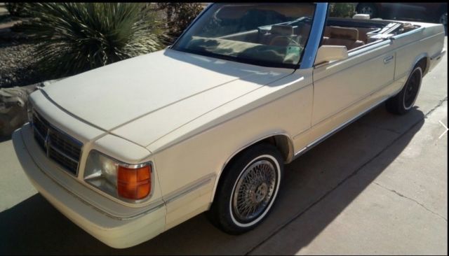 1986 '86' Chrysler LeBaron convertible, runs and needs to find a new home 1986 Chrysler LeBaron