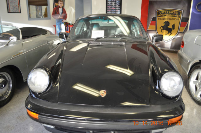 1986 930 turbo, original paint, black exterior over original black interior 1986 Porsche 911 TURBO