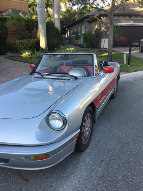 1986 Alfa Romeo Spider QUADRIFOGLIO CONVERTABLE