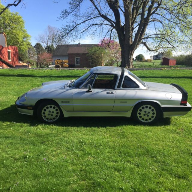 1986 Alfa Romeo Spider Pininfarina, Quadrifoglio, 74 K, Conv. and hard top RARE 1986 Alfa Romeo Spider Pininfarina
