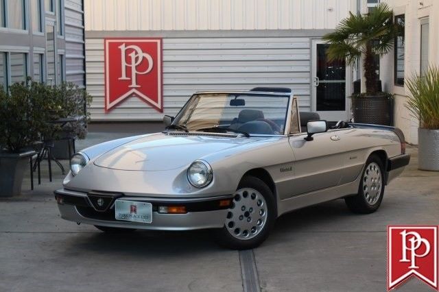 1986 Alfa Romeo Spider Quadrifoglio 59442 Miles Silver 1986 Alfa Romeo Spider Quadrifoglio