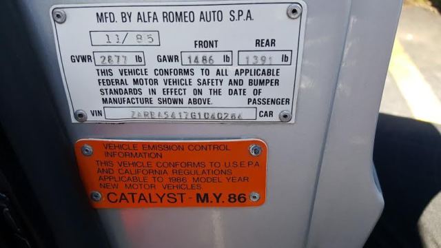 1986 Alfa Romeo Spider Quadrifoglio - photo 8